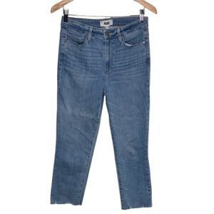 Paige Jacqueline Raw Hem Crop Denim Jeans Women Size 29